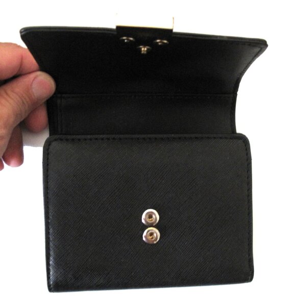 🆕 Wallet Guess Trifold Sabina black gold tones clutch multiple pouches 💖 - Picture 6 of 11